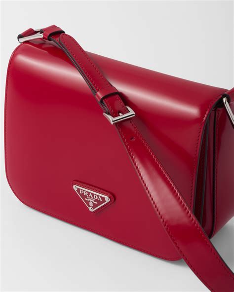 prada leather logo|prada leather shoulder bag price.